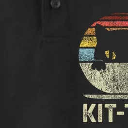 Kit Tea Black Kitty Cat Tea Lover Gift Dry Zone Grid Performance Polo