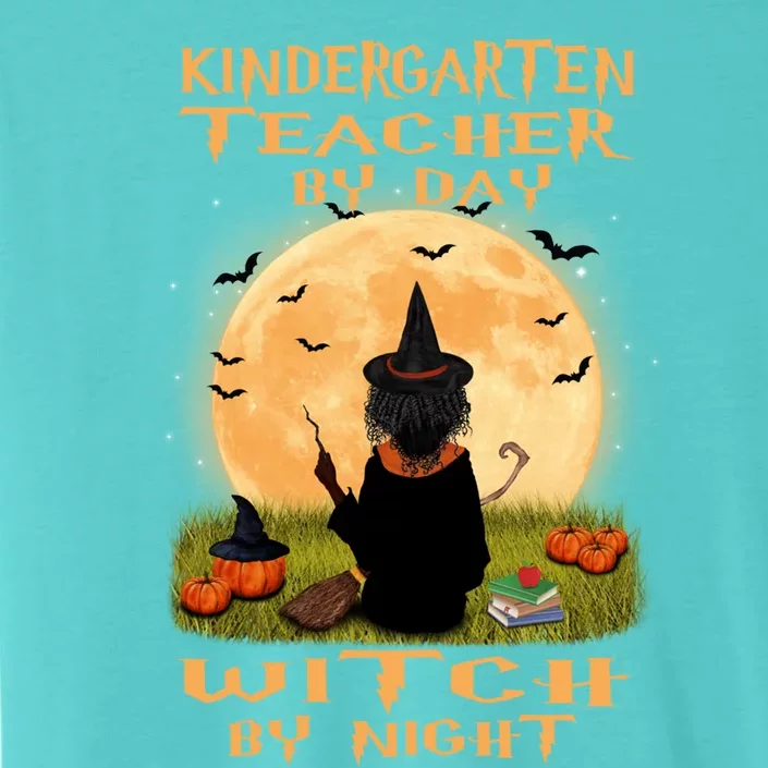 Kindergarten Teacher By Day Witch By Night Halloween Costume Cute Gift ChromaSoft Performance T-Shirt