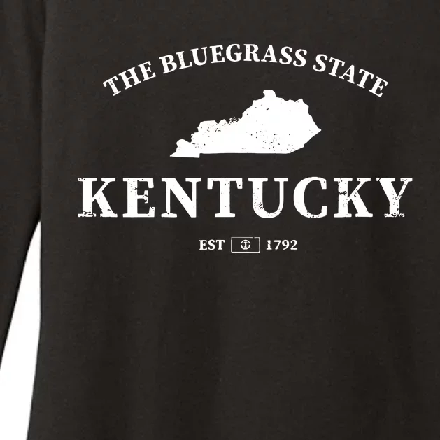 Kentucky The Bluegrass State Womens CVC Long Sleeve Shirt