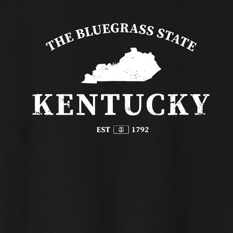 Kentucky The Bluegrass State Women's Crop Top Tee