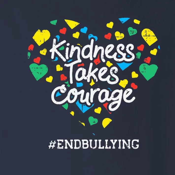 Kindness Takes Courage Heart Orange Anti Bullying Unity Day Toddler Long Sleeve Shirt