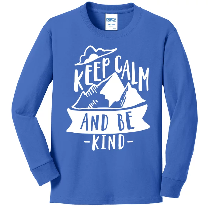 Keep The Calm And Be Kind Anti Bullying Week Unity Day Gift Kids Long Sleeve Shirt