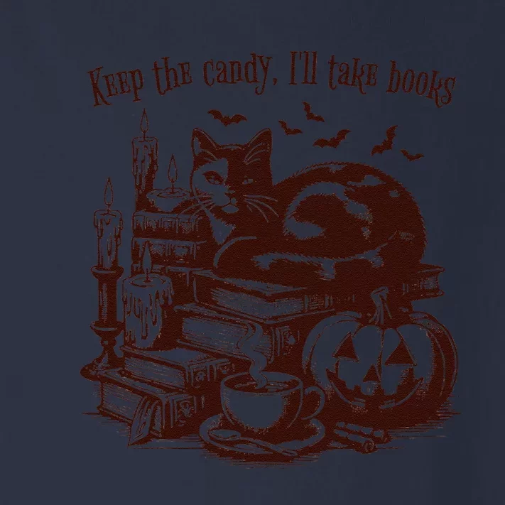 Keep The Candy ILl Take Books Cat Halloween Costume Toddler Long Sleeve Shirt