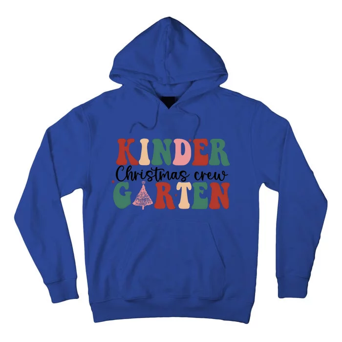 Kindergarten Teacher Crew Christmas Tall Hoodie