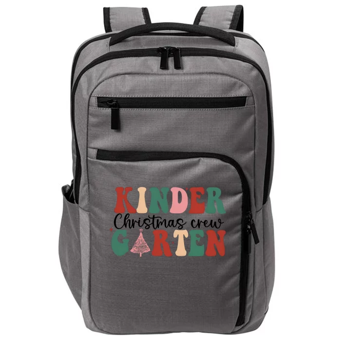 Kindergarten Teacher Crew Christmas Impact Tech Backpack