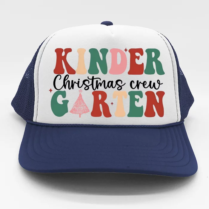 Kindergarten Teacher Crew Christmas Trucker Hat