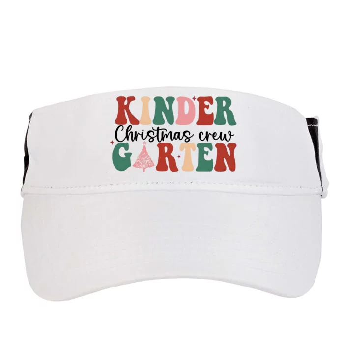 Kindergarten Teacher Crew Christmas Adult Drive Performance Visor