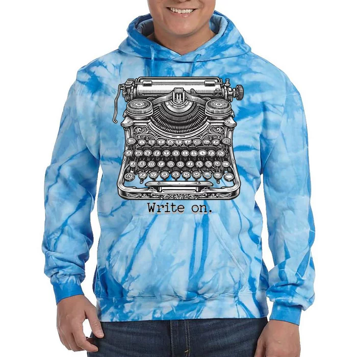 Keys To Creation Classic Typewriter Inspiration Tie Dye Hoodie