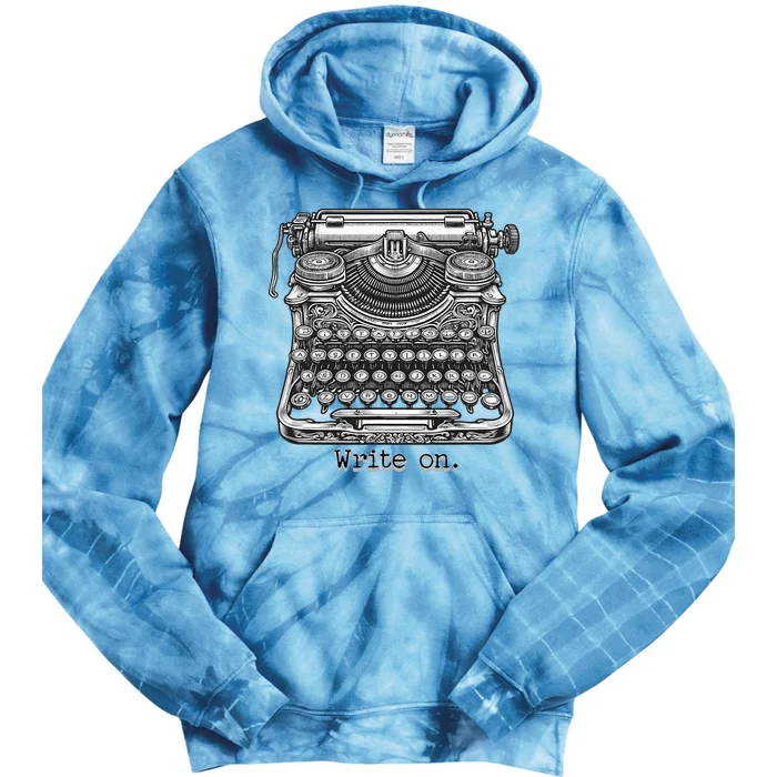 Keys To Creation Classic Typewriter Inspiration Tie Dye Hoodie