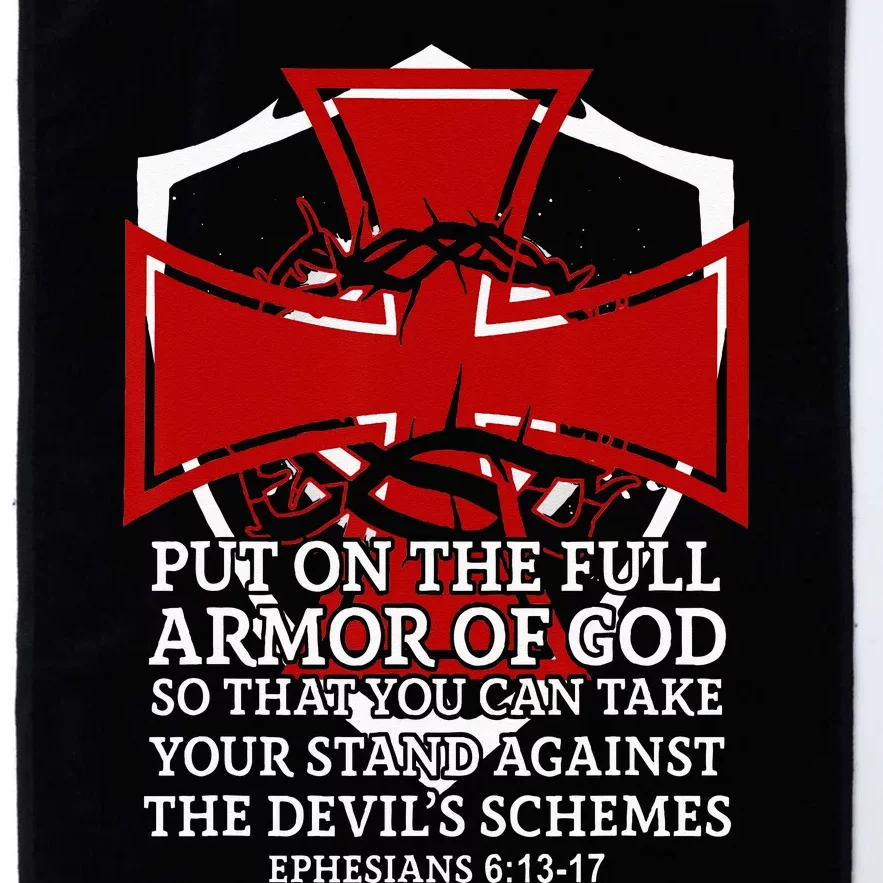 Knight Templar Christian Armor Of God Platinum Collection Golf Towel