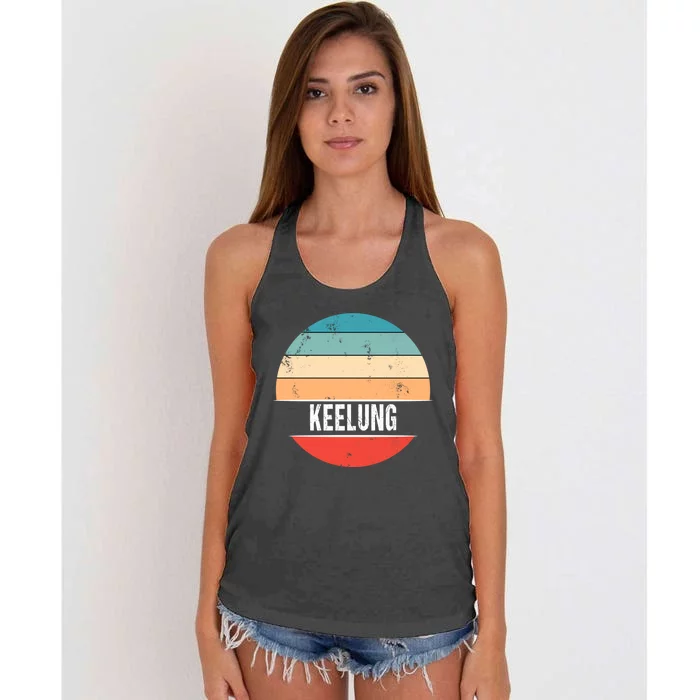 Keelung Taiwan City Trip Gift Women's Knotted Racerback Tank