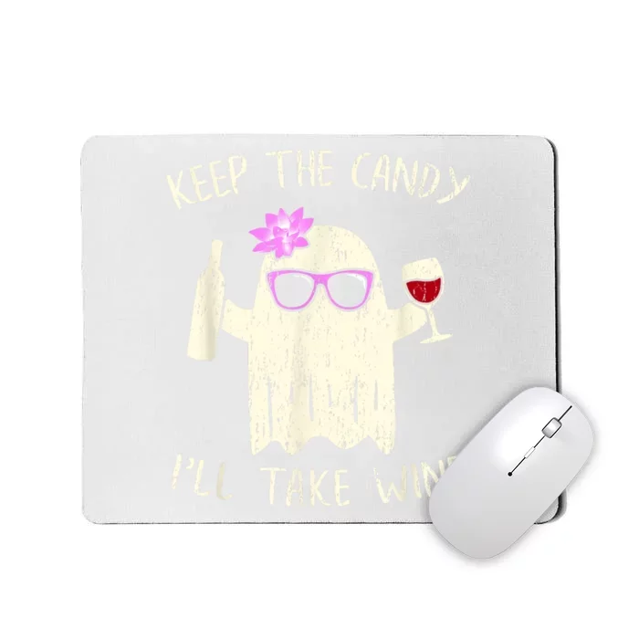 Keep The Candy Funny Halloween Ghost Costume Mousepad