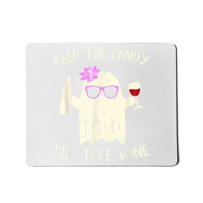 Keep The Candy Funny Halloween Ghost Costume Mousepad