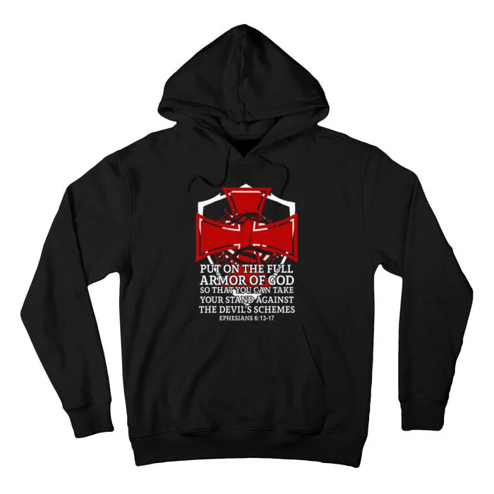 Knight Templar Christian Armor Of God Tall Hoodie