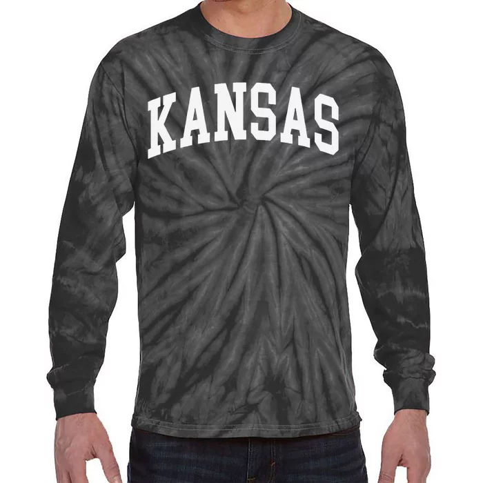 Kansas Throwback Design Classic Tie-Dye Long Sleeve Shirt