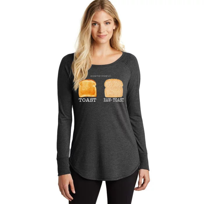 Know The Difference Toast Raw Toast Women's Perfect Tri Tunic Long Sleeve Shirt