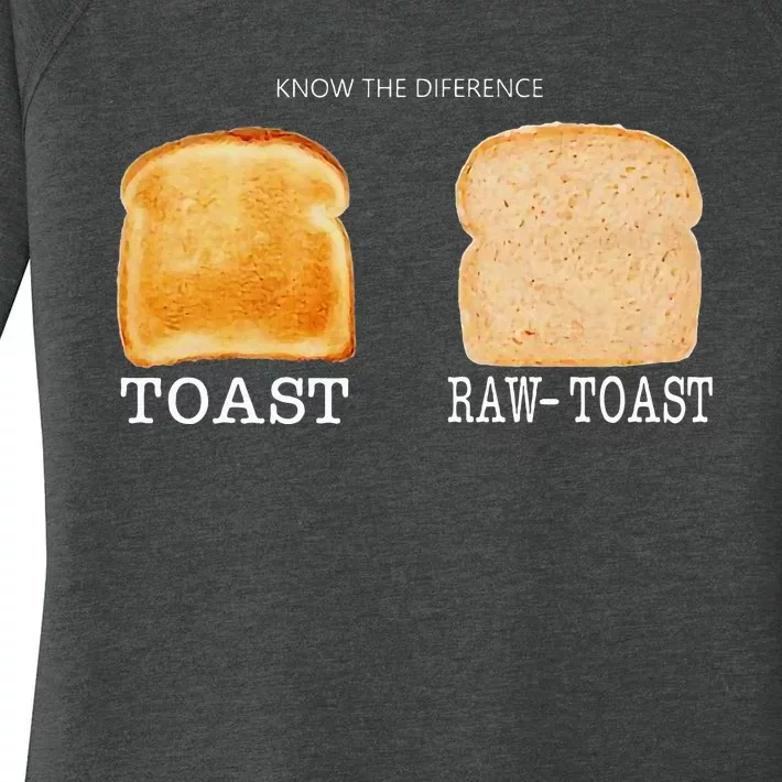 Know The Difference Toast Raw Toast Women's Perfect Tri Tunic Long Sleeve Shirt