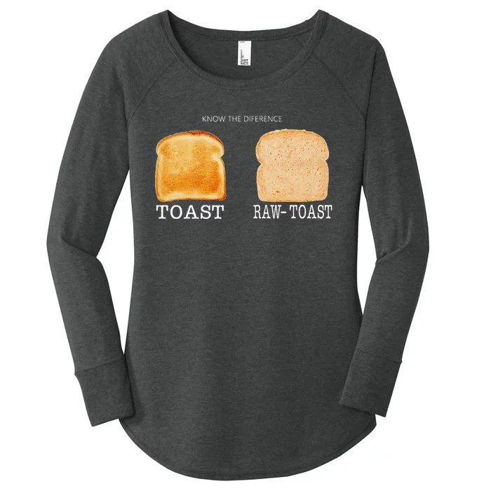 Know The Difference Toast Raw Toast Women's Perfect Tri Tunic Long Sleeve Shirt