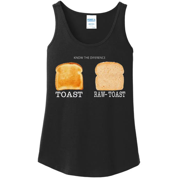 Know The Difference Toast Raw Toast Ladies Essential Tank