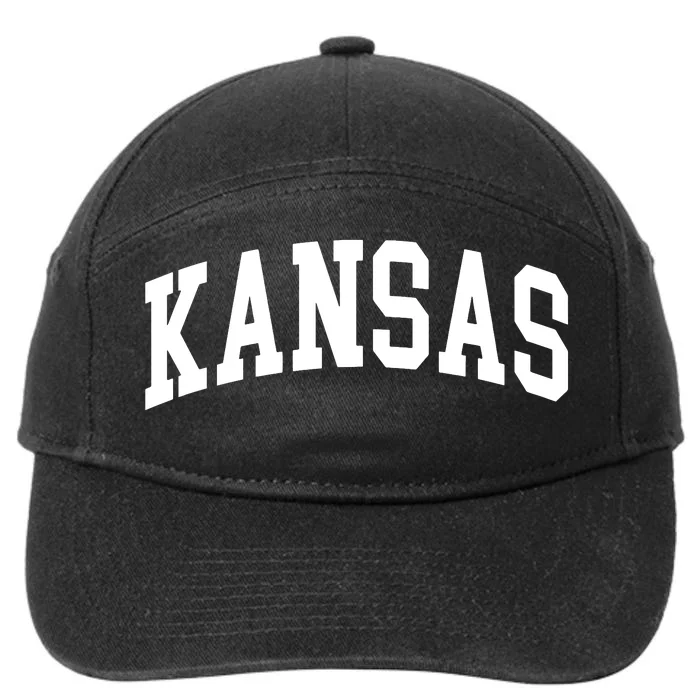 Kansas Throwback Design Classic 7-Panel Snapback Hat