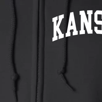 Kansas Throwback Design Classic Full Zip Hoodie