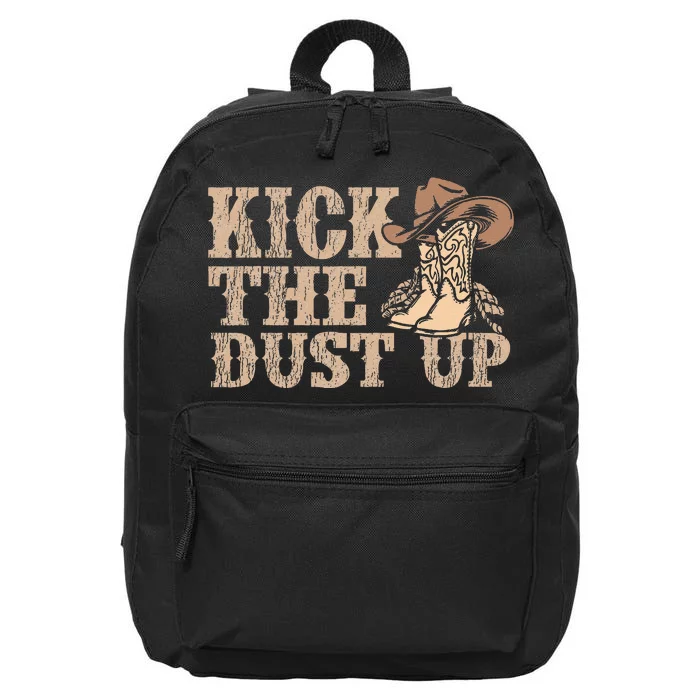 Kick The Dust Up Country Music Western Dancer Cowgirl 16 in Basic Backpack