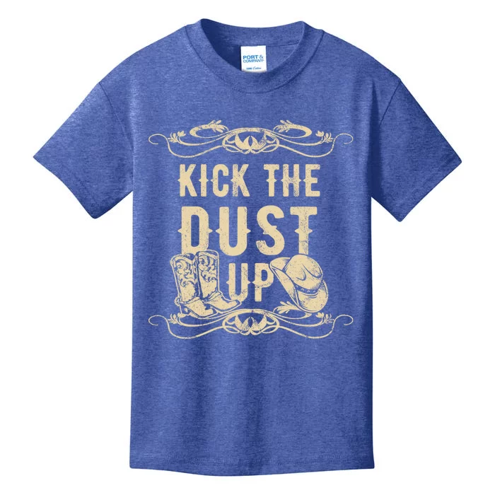 Kick The Dust Up Shirt Country Vintage Tee For Dancers Kids T-Shirt