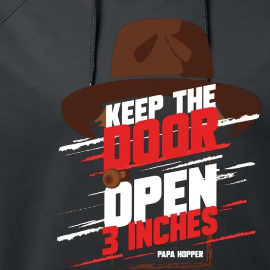 Keep The Door Open 3 Inches Papa Hopper Performance Fleece Hoodie