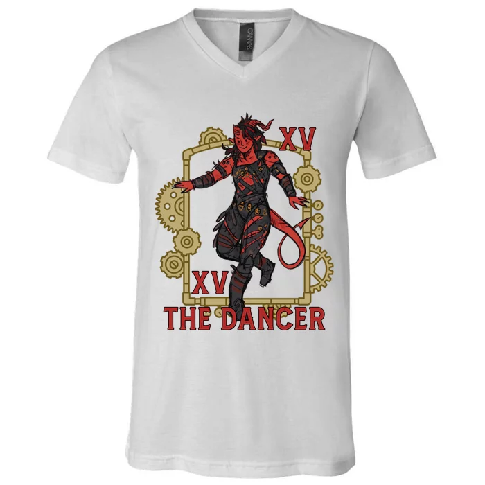 Karlach The Dancer Tarot Card Karlach Video Games V-Neck T-Shirt