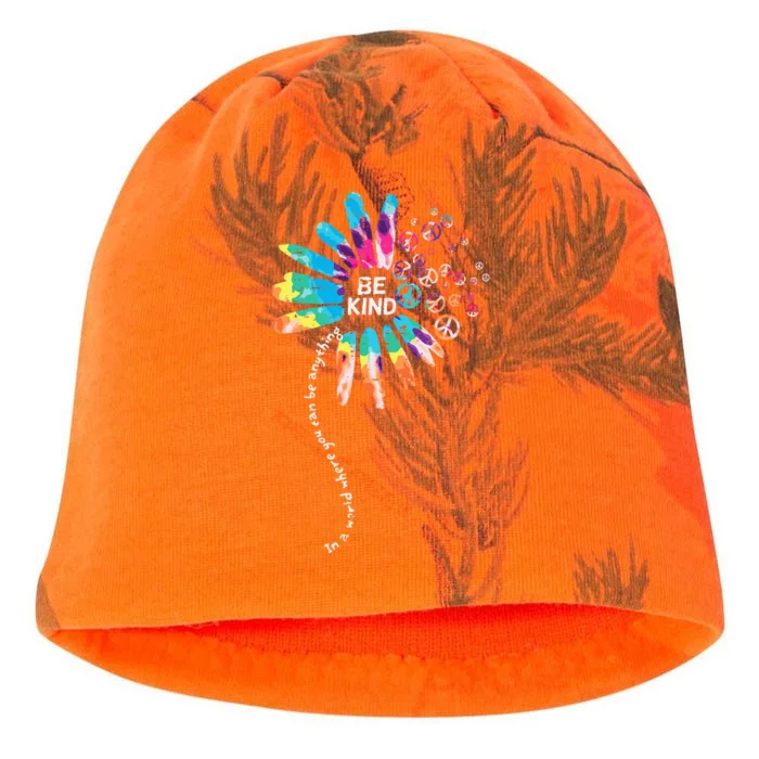 Kind Tye Dye Orange Anti Bullying Unity Day Kati - Camo Knit Beanie