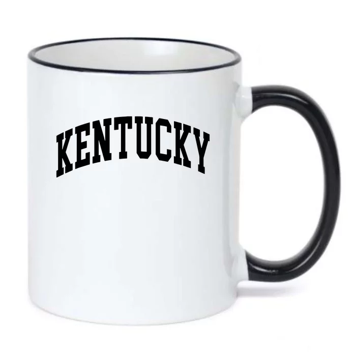 Kentucky Throwback Design Classic Black Color Changing Mug