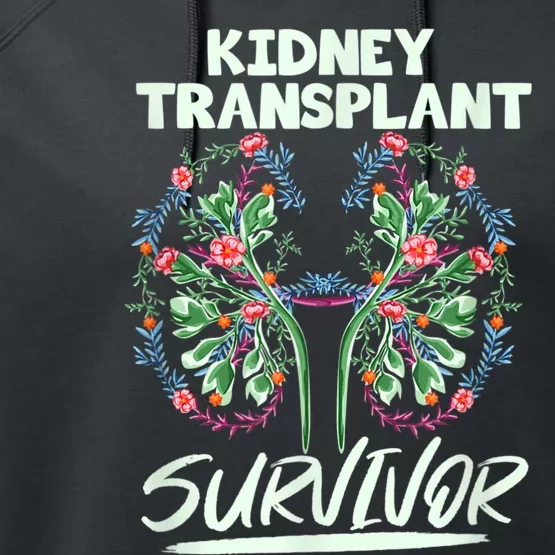 Kidney Transplant Design For An Organ Recipient Performance Fleece Hoodie