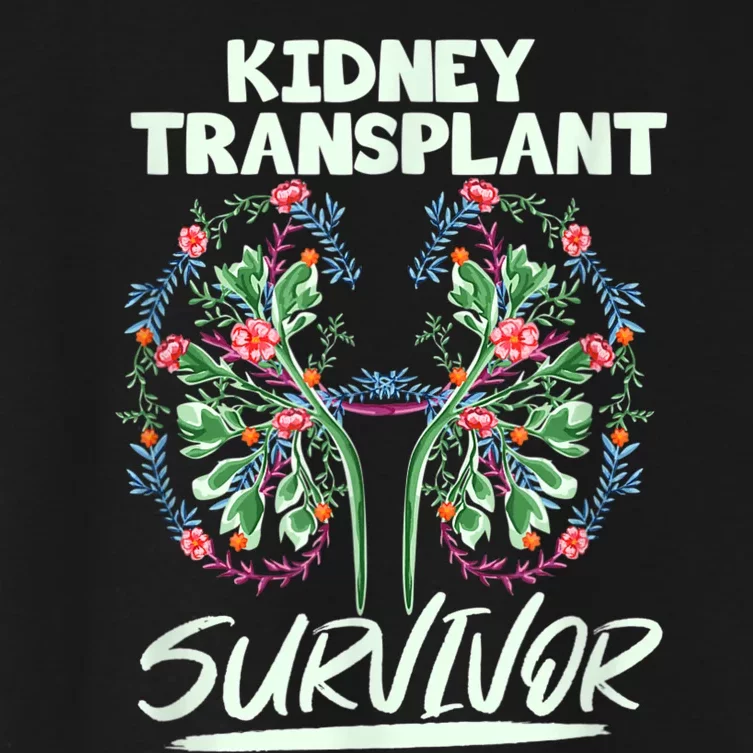 Kidney Transplant Design For An Organ Recipient Women's Crop Top Tee