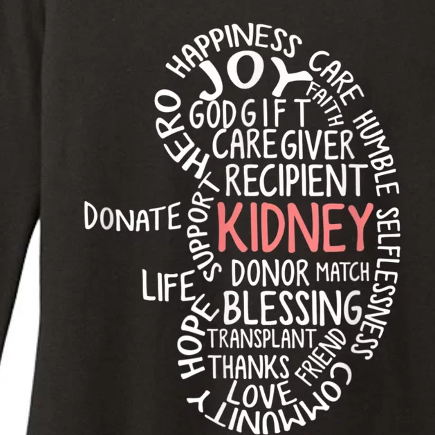 Kidney Transplant Donor Donate Surgery Recovery Womens CVC Long Sleeve Shirt