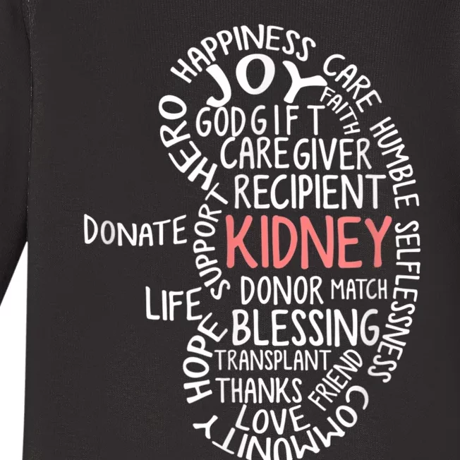 Kidney Transplant Donor Donate Surgery Recovery Baby Long Sleeve Bodysuit