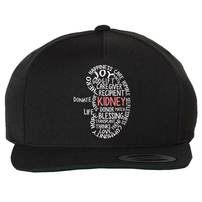 Kidney Transplant Donor Donate Surgery Recovery Wool Snapback Cap