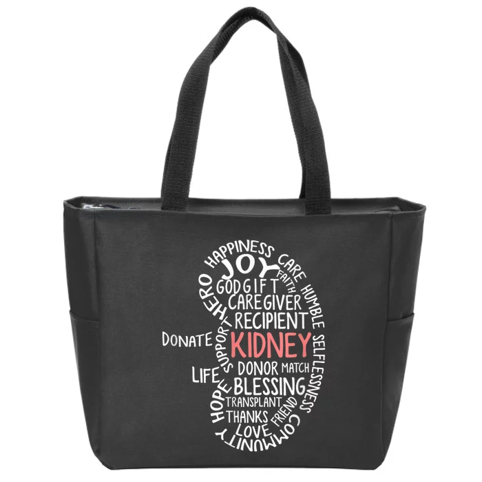 Kidney Transplant Donor Donate Surgery Recovery Zip Tote Bag