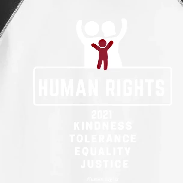 Kindness Tolerance Equality Justice Hu Rights Gift Toddler Fine Jersey T-Shirt