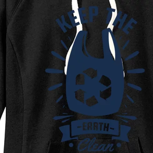 Keep The Earth Clean Women's Fleece Hoodie