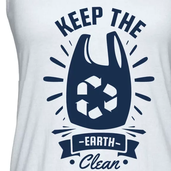 Keep The Earth Clean Ladies Essential Flowy Tank