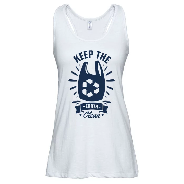 Keep The Earth Clean Ladies Essential Flowy Tank