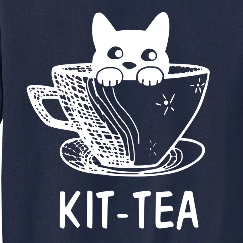 Kit Tea Funny Cat Lover Tall Sweatshirt