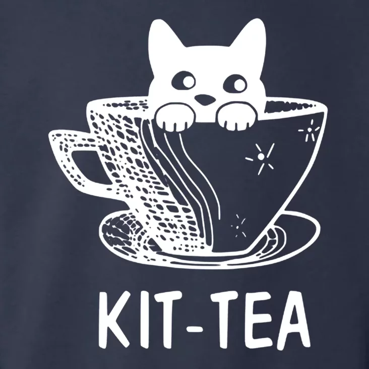 Kit Tea Funny Cat Lover Toddler Hoodie