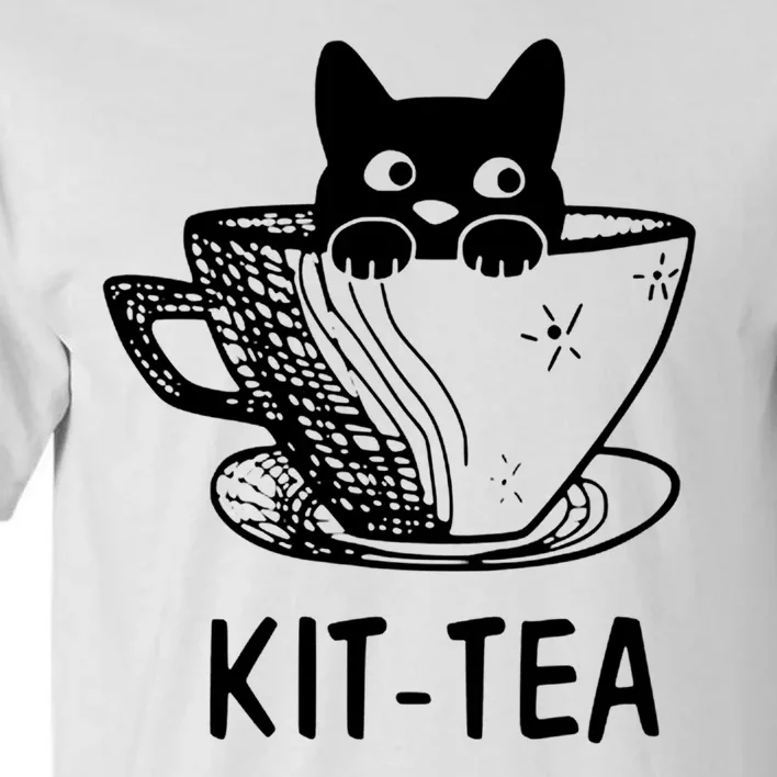 Kit Tea Funny Cat Lover Tall T-Shirt