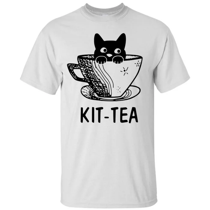 Kit Tea Funny Cat Lover Tall T-Shirt