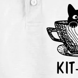 Kit Tea Funny Cat Lover Dry Zone Grid Performance Polo