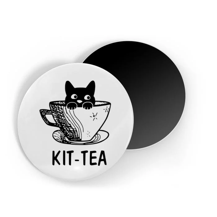 Kit Tea Funny Cat Lover Magnet