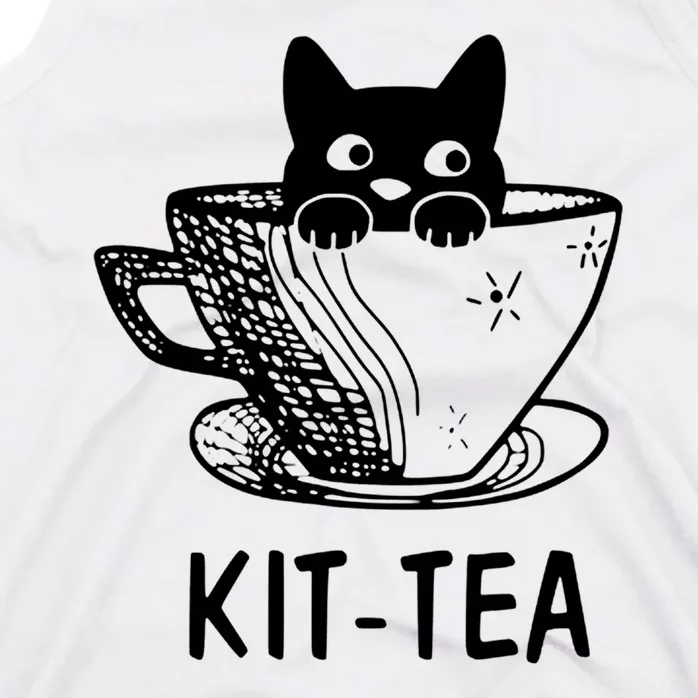 Kit Tea Funny Cat Lover Tank Top