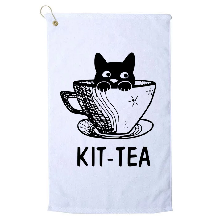 Kit Tea Funny Cat Lover Platinum Collection Golf Towel