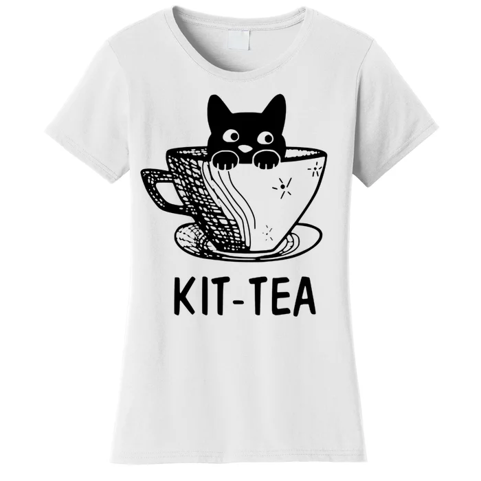 Kit Tea Funny Cat Lover Women's T-Shirt